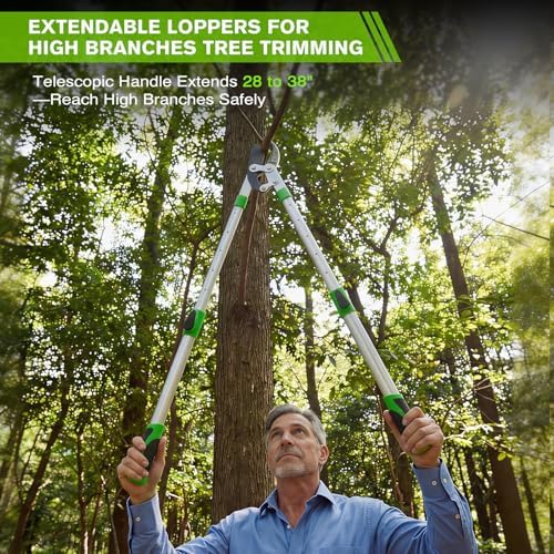 loppers for tree trimming heavy duty with compound, package contents