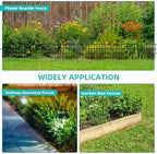 14 panels animal barrier fence, no dig fences showing dimensions