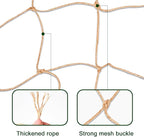 Jute Trellis Netting - Jute Netting for Garden, Heavy Duty Plant Support Netting for Climbing Plants, Cucumber, Vine, Fruits & Vegetables, Climbing Vining Plants (3.3 Ft X 6.6 Ft, 5.9 Inch Squares)