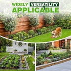 garden fence 24.5 in x 20.58 ft, 19-pack, close-up detail