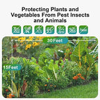 garden netting pest barrier: ultra fine 15'x30' bug, close-up detail