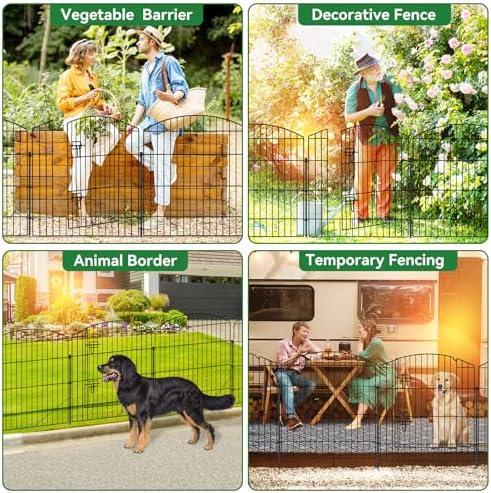 10 panel no dig garden fence with gate on a desk or shelf
