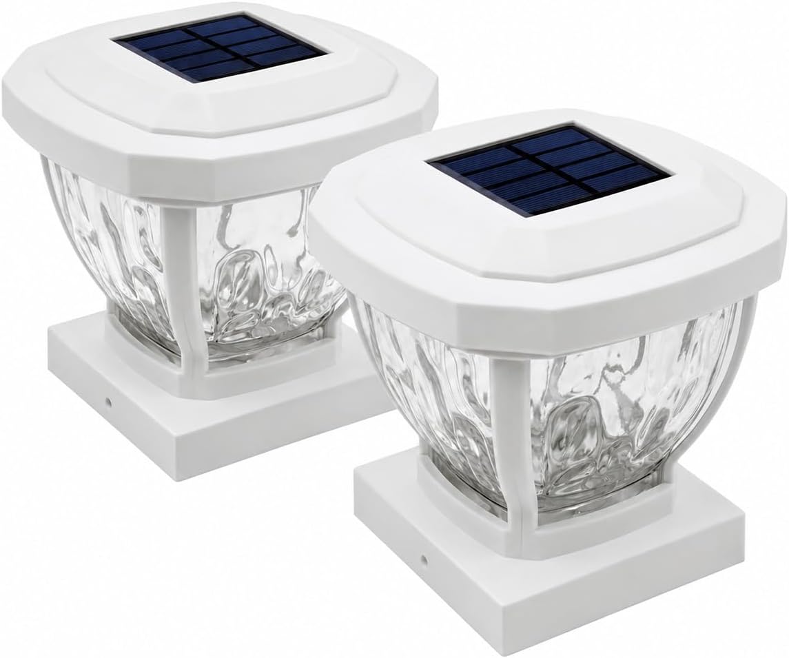 home zone living 2pk solar post cap lights, main product view