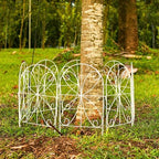 shoplala animal barrier fence (10 panels) 12x24in decorative, front angle view