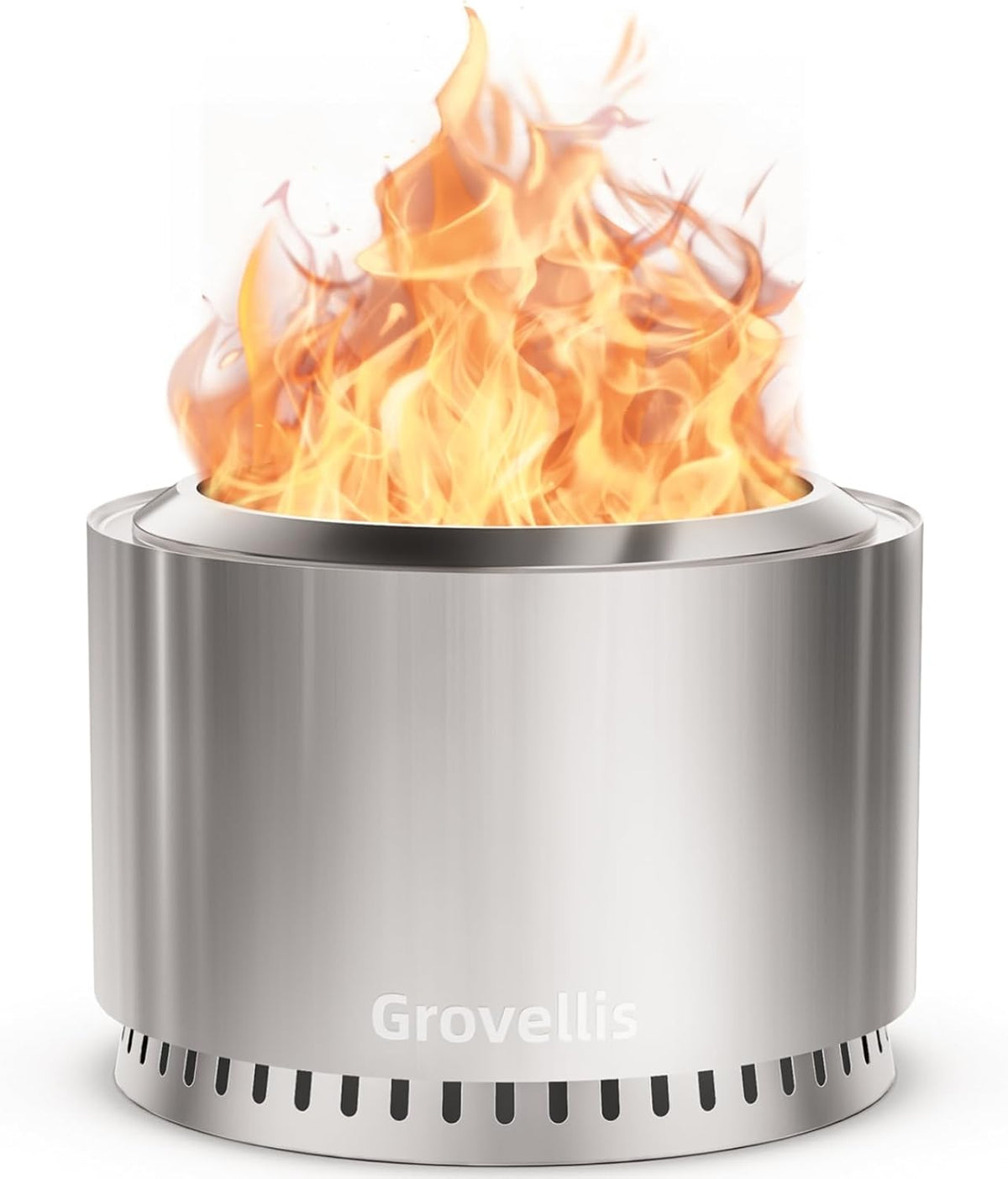 27 inch smokeless fire pit with waterproof cover, main product view