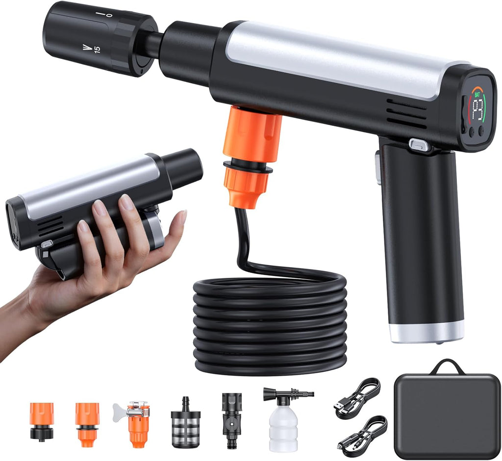 foldable pressure washer,handheld built-in battery power washer, main product view
