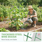 docred 39.4" h cucumber trellis, 2 pack foldable, close-up detail