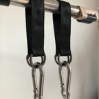Tree Swing Straps, 2 PCS 25cm / 9.8inches Heavy Duty Hanging Straps Holds 440 lbs with Carabiner Perfect for Hammock, Plank