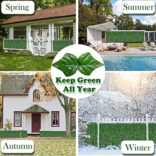 bybeton 60"x120" (50sqft) ivy privacy fence, side view