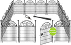 getlay tall garden animal barrier fence with gate,40 shown in use