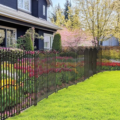 no dig garden fence 40" h x 22.5'l on a desk or shelf