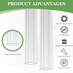 tandefio 12 pcs 4 ft polycarbonate h connectors, close-up detail
