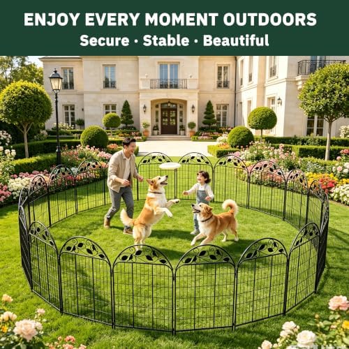decorative garden fence, 48in h x 27ft l, view 9