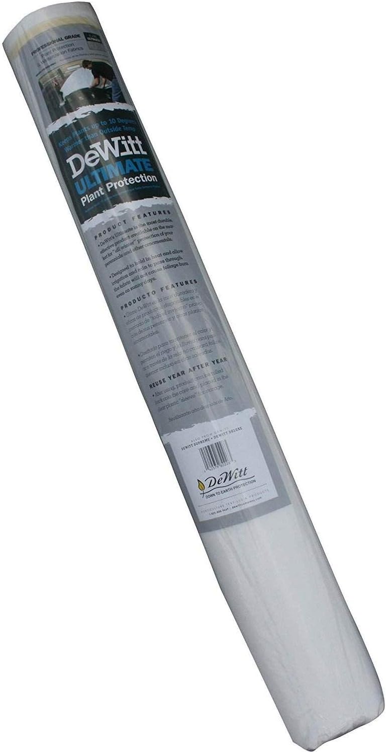 dewitt plant protection blanket - heavy-duty - 2-pack shown in use