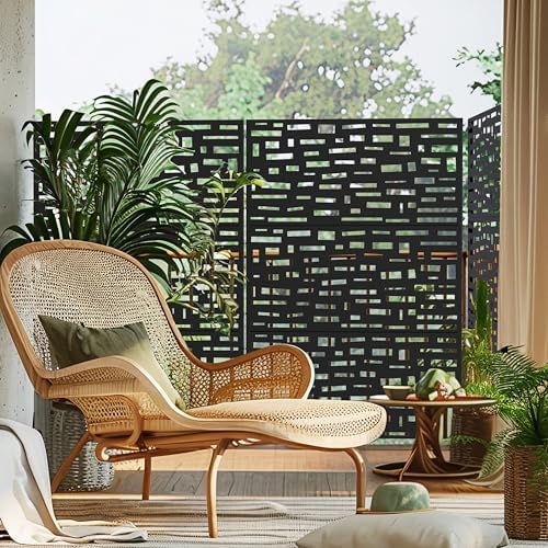 casaphoria metal privacy screen outdoor, 72" h x shown in use