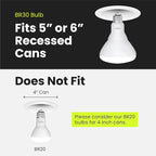 Feit Electric BR30 LED Light Bulb, 65W Equivalent, Dimmable, 650 Lumens, E26 Standard Base, 2700K Soft White, 90 CRI, Recessed Can Light Bulbs, 12-Year Lifetime, BR30DM927CA10K/MP/12, 12 Pack