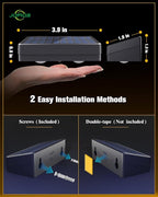 Solar Fence Lights 8 Pack, 50 Lumens Outdoor Fence Solar Lights with 12 Modes RGB Color Glow LED Solar Lights Outdoor Waterproof, Solar Lights for Patio, Backyard, Deck, Fence, Railing.