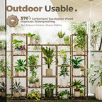 bamworld large hanging plant stand indoor tall plant, close-up detail