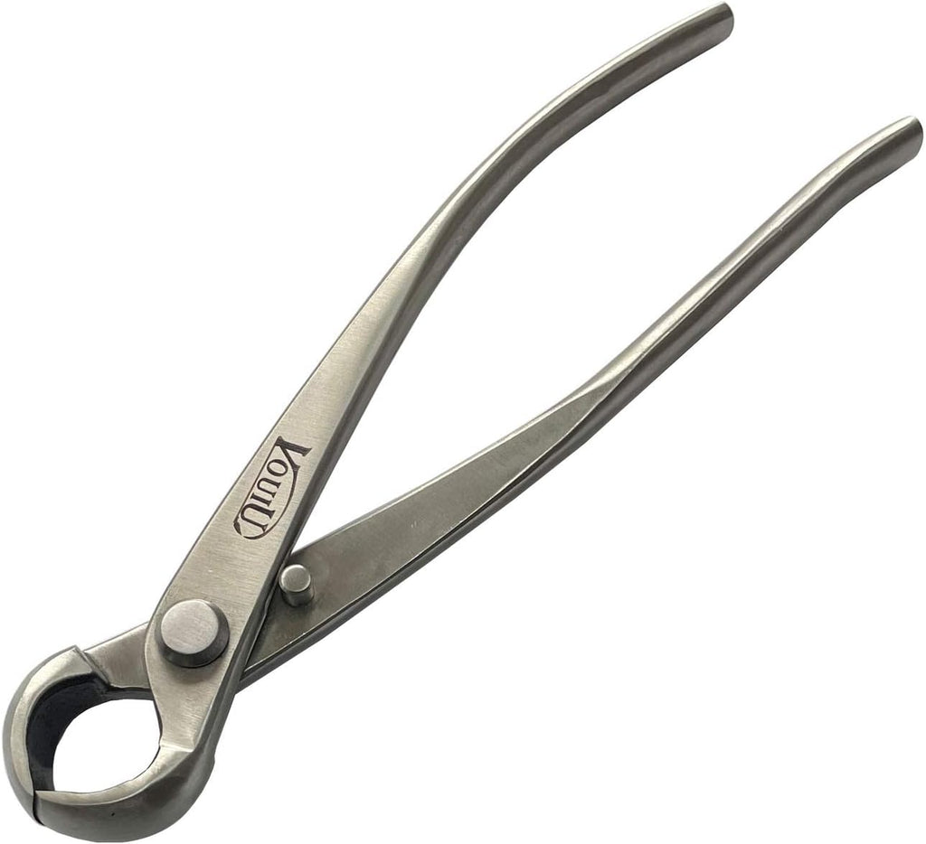 vouiu 5-piece bonsai tool set,bonsai scissors,concave cutter,knob cutter,wire, side view