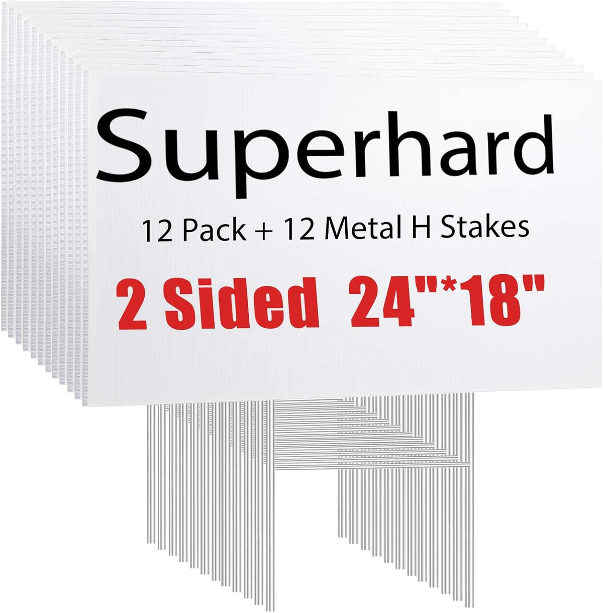 large blank yard signs 18 x 24" with, main product view