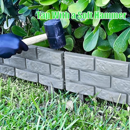 brick effect garden fence,flower bed border detachable splicing, package contents