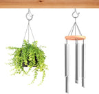 96 PCS Q-Hanger Hooks, Screw Hooks for Outdoor String Lights, Safety Buckle Design Cup Eye Hook for Hanging Christmas Lights, Plants, Mounted on Wall Ceiling, Include 1 Wing Nut Driver, Silver