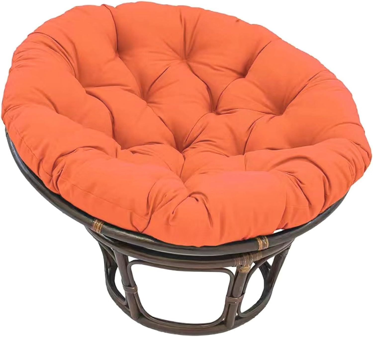 Beautiful Comfortable Round Sessel Cushion Polyrattan Chair Pillow for 100cm Swivel Chairs 60x60cm 10 12cm Thickness Perfect for Indoor & Outdoor Use Durable & Stylish