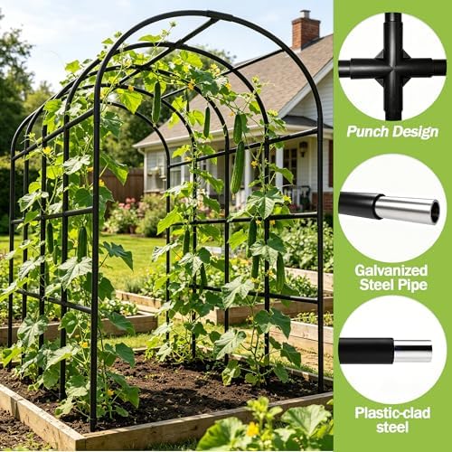 bukliyn garden arch trellis - 90.5'' × 51'' shown in use