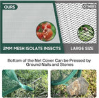 pop up mesh plant cover,35x35x38'' garden netting for, close-up detail