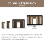DIVA EN CAMINO DEC Outdoor Patio Curtain Waterproof Darkening Thermal Insulated Indoor Curtains for Bedroom, Porch, Living Room, Pergola, Cabana, W84 x L108, Camel Brown, Set of 2 Panels