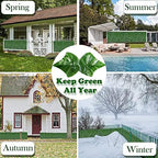 bybeton 40"x160"(44sqft) ivy privacy screen uv-anti fade-proof fence, side view