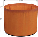 PLANTERCRAFT Corten Steel Metal Planter Box, Round Sizes, Modern Garden Steel planters for Commercial and Residential Outdoor Use.