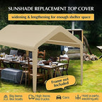 10x20 ft car canopy replacement cover, 800d waterproof, package contents