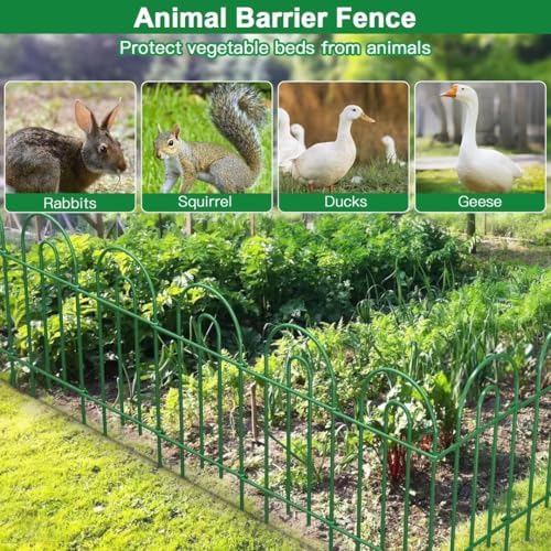 amagabeli 14 panels 32in(h)×20ft(l) decorative garden fence no, package contents