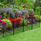 getlay garden fencing 36 inch high, 4 panels showing dimensions