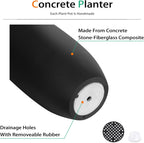 heyzier tall planters for outdoor plants, large concrete, package contents