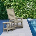 greenvines outdoor rocking chairs set of 2, hdpe shown in use