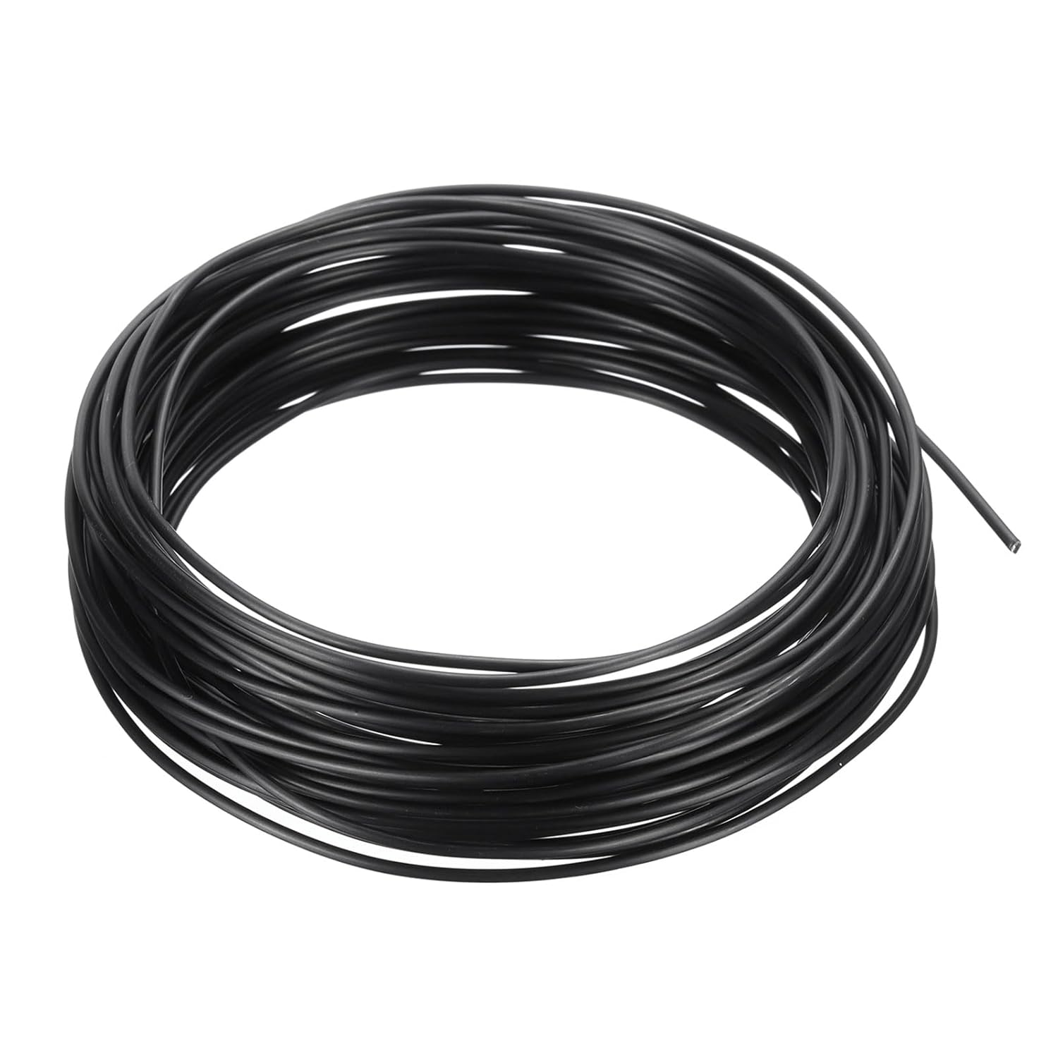 PATIKIL 1.5mm Bonsai Training Wire, 1 Roll Floral Wire Stems Anodized Aluminum Tree Wire 32.8 Feet Total for Gardening Branch Fixing, Black