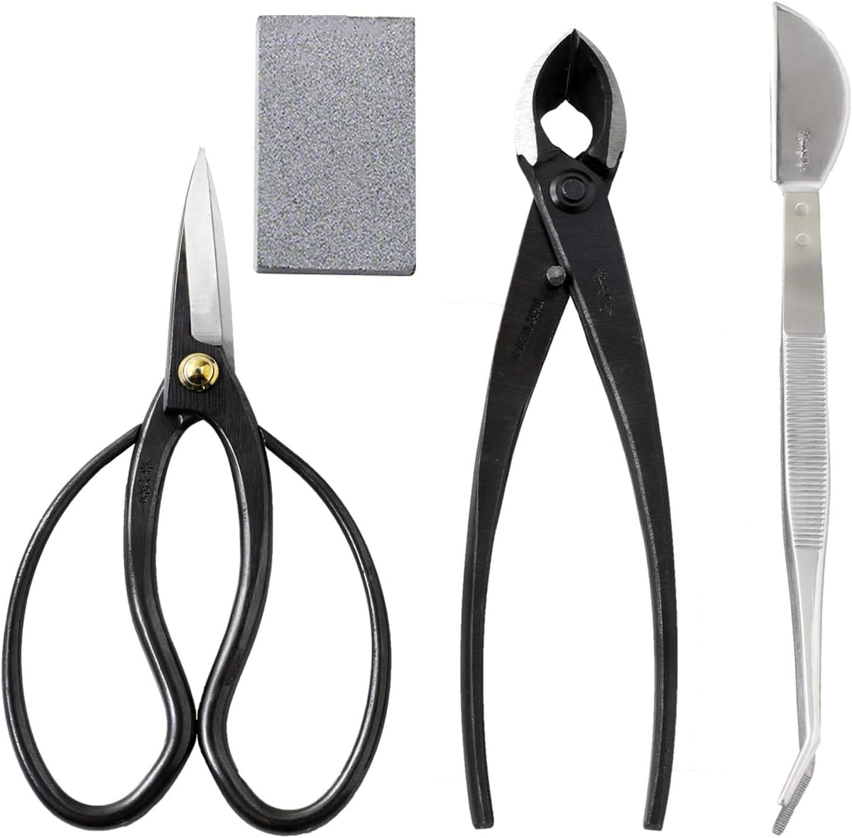 wazakura 4pcs bonsai tool kit, traditional scissors and, main product view