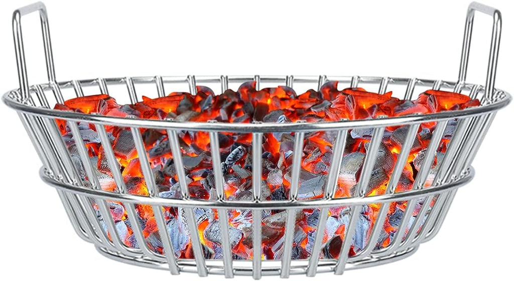Charcoal Basket, Grill Ash Basket for Big Green Egg Large, 14 Inches Stainless Steel Ash Basket