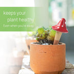 Self Watering Spikes Mushroom Shaped Plant Watering Globes | Irrigation Terracotta Watering Device Garden Waterer for Indoor Outdoor Plant 4 Packs