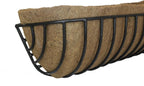 44 Inch Long Single Molded Coco Fiber Replacement Liner for Window Hayrack Planters - Single