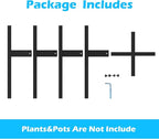 Heavy Plant Stand for 10"-16" Plant Pot Indoor Outdoor Corner, Adjustable Metal Heavy Duty for Large Pot (Black 1 Pack)