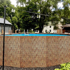 koiueyw bamboo reed fencing, light russet bamboo fence showing dimensions