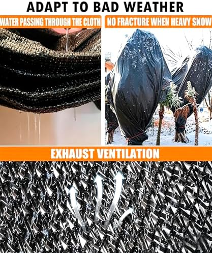 e.share 40%-50% black garden shade cloth,12x20ft mesh tarp on a desk or shelf