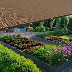 80% shade cloth -5x20ft sunblock net with grommet,lightweight, side view