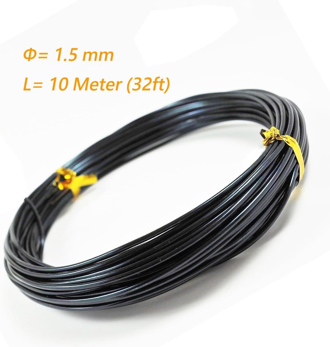 Kebinfen® Bonsai Training Wire Bonsai Wire kit for Bonsai Tree, with Bonsai Wire Cutter - Bonsai Wires Size 1.0 mm/ 1.5 mm/ 2.0 mm (128 Feet Total), Anti-Corrosion and Rust Resistant