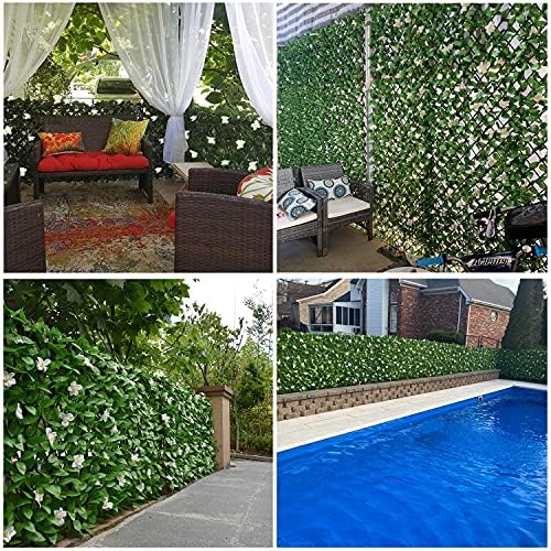 glant expandable fence privacy screen for balcony patio on a desk or shelf