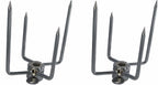 OneGrill Heavy Duty Chrome Steel Universal Grill Rotisserie Kit with 13 Watt 50 lb. Stainless Electric Motor - 45 Inch X 1/2 Inch Hexagon Spit Rod (Grills Up to 38 Inches Wide) NOT for Weber