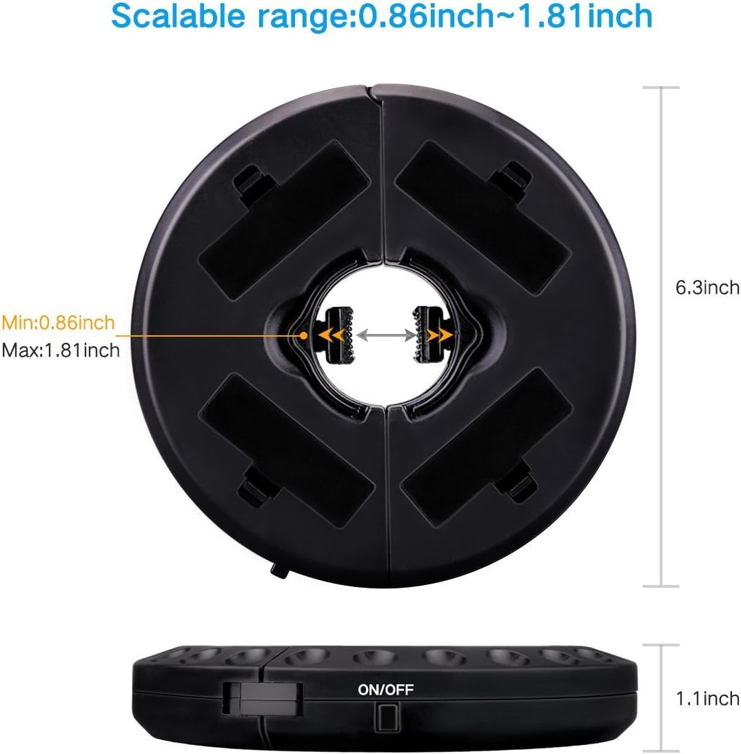 Patio Umbrella Light 3 Lighting Modes Cordless 28 LED Lights at 200 lux- 4 x AA Battery Operated for Patio Umbrellas, Camping Tents or Outdoor Use Forlivese